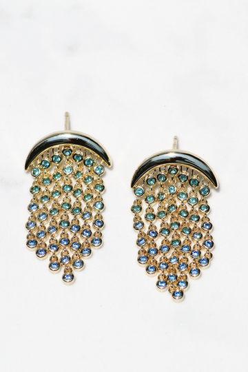 DRIZZLE EARRINGS- BLUE